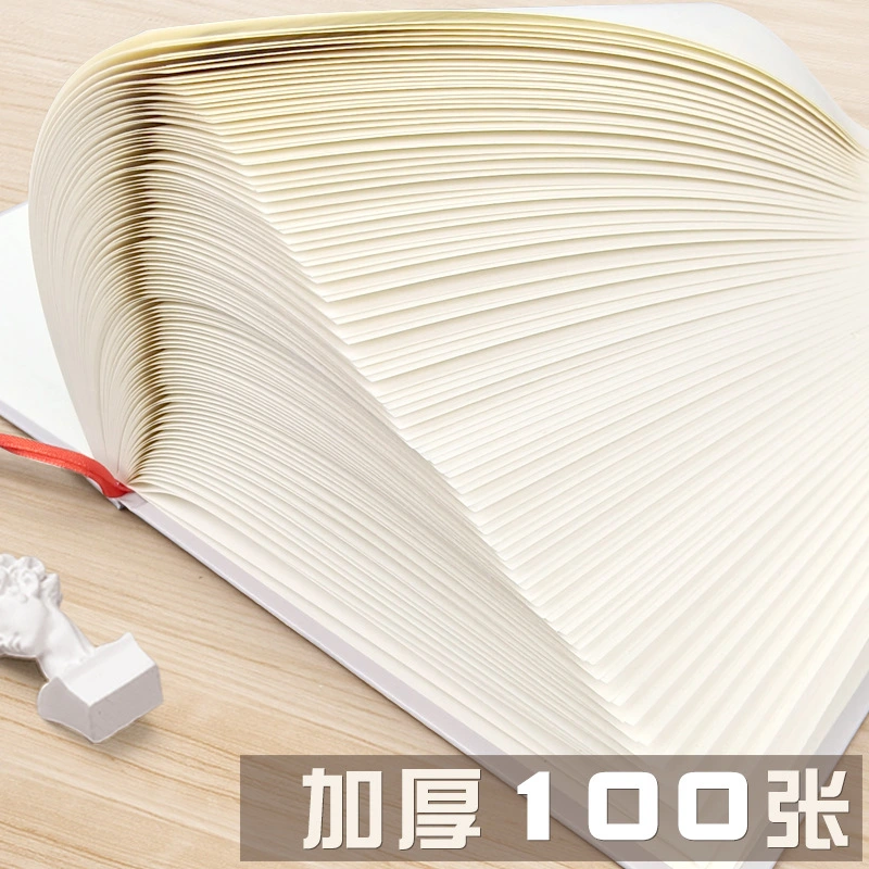 Inner pages of the hardcover spiral notebook