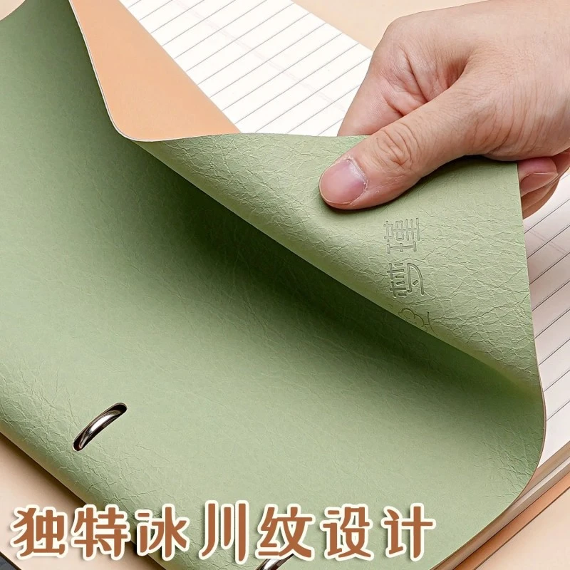 Loose Leaf Leather Business Notebook page detail