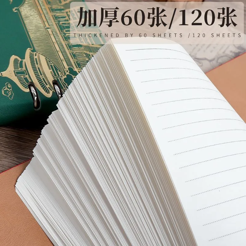 Refillable loose-leaf planner notebook